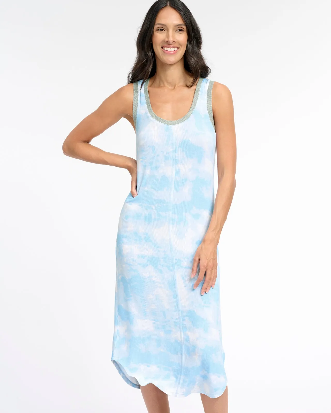 Simple Bow Trendy Vibes Racerback Maxi Sleep Dress