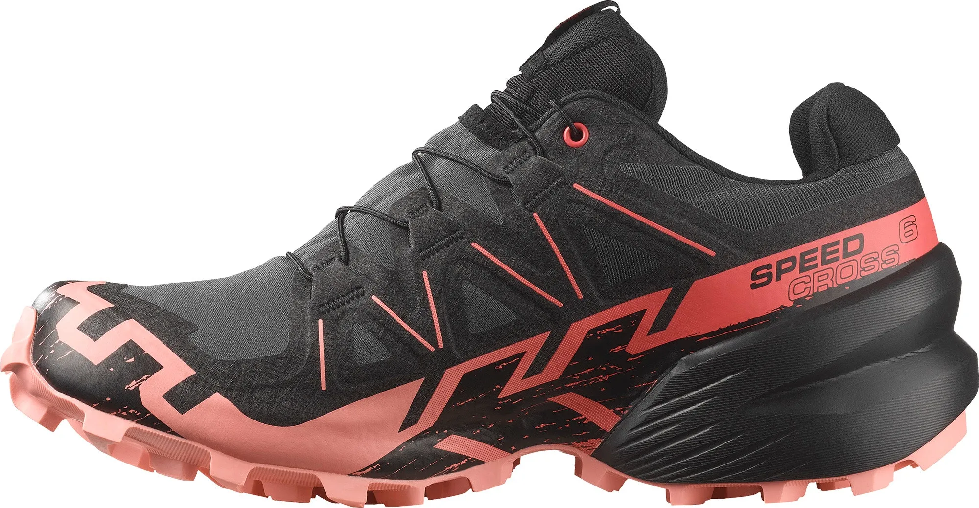 Ergonomic Lace Loops Salomon Speedcross 6 GORE-TEX Womens Trail Running Shoes - Black