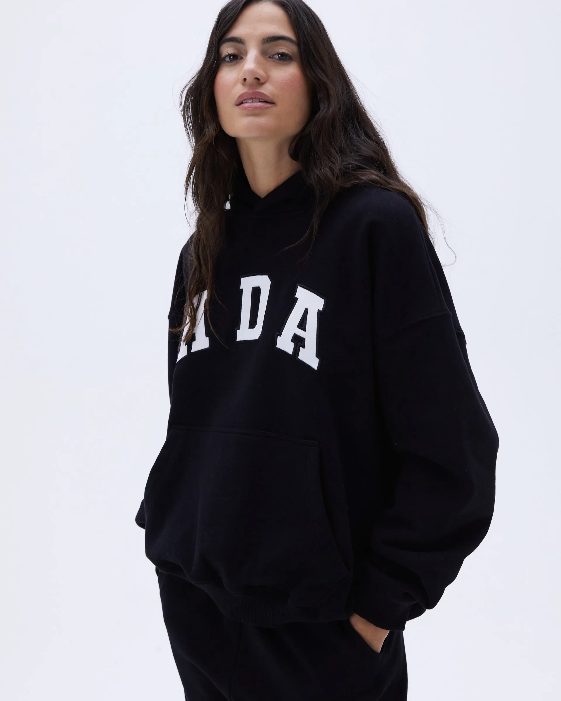 ADA Oversized Hoodie - Black Daily Bold