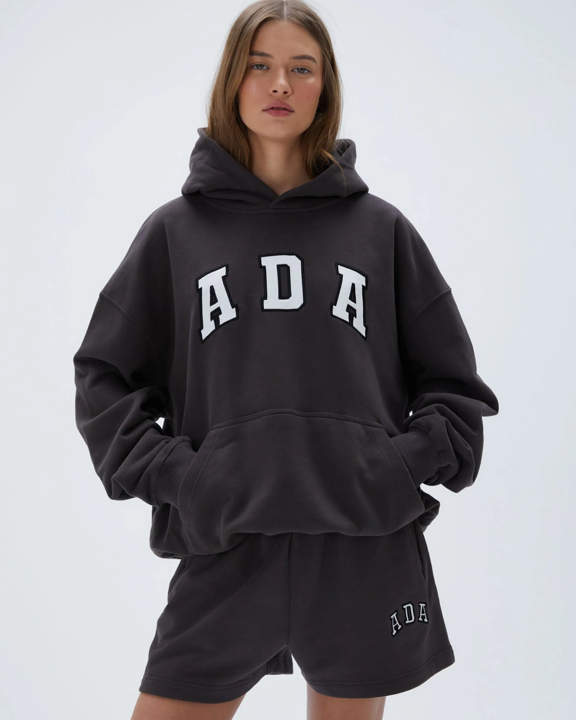 Timeless Comfort Long Sleeve ADA Oversized Hoodie - Coffee Bean