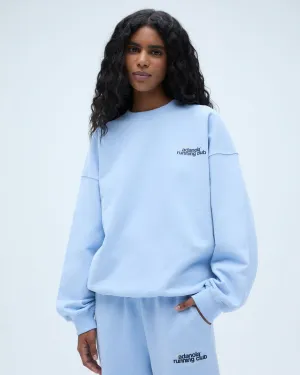 Brand Name Adanola Running Oversized Sweatshirt - Powder Blue