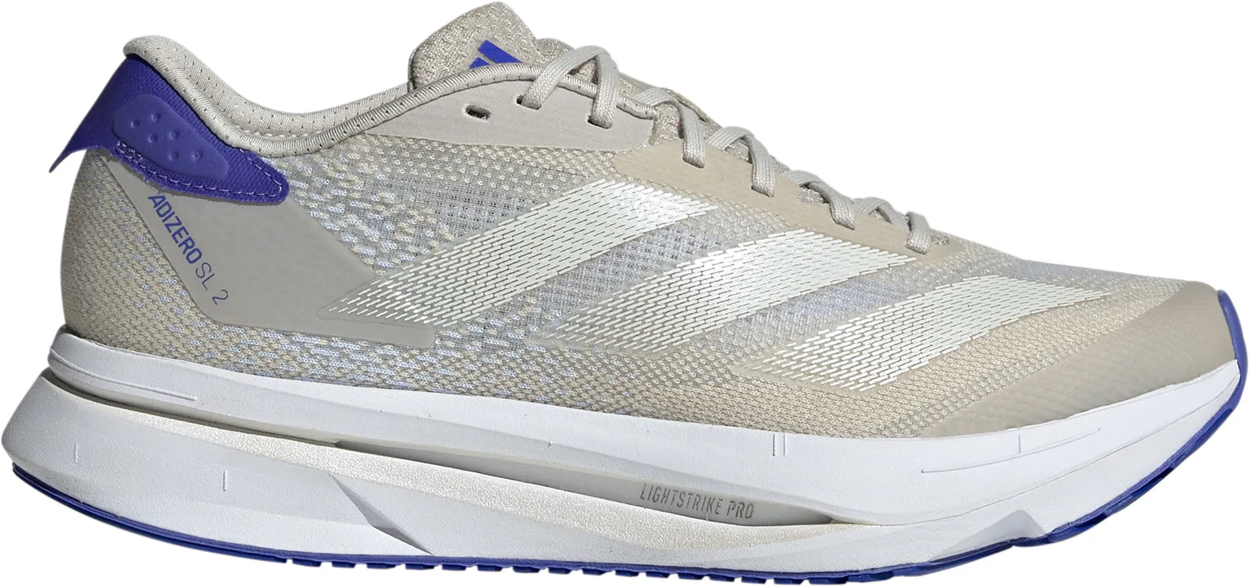 adidas Adizero SL 2 Womens Running Shoes - Beige toe box roomy Aerodynamic Design