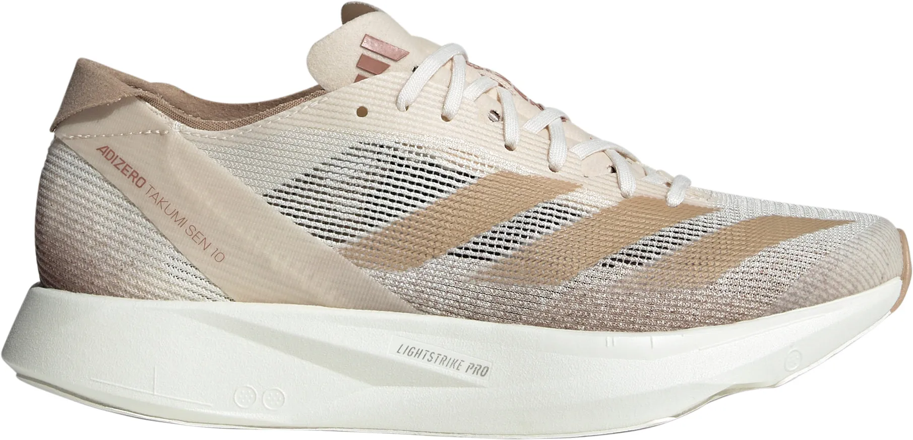 adidas Adizero Takumi Sen 10 Womens Running Shoes - Brown Odor Resistant Materials Lightweight Build