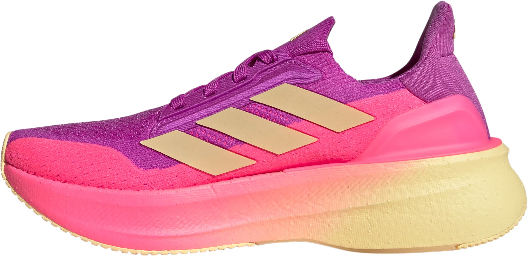 adidas Ultra Boost 5X Womens Running Shoes - Pink Breathable Linings