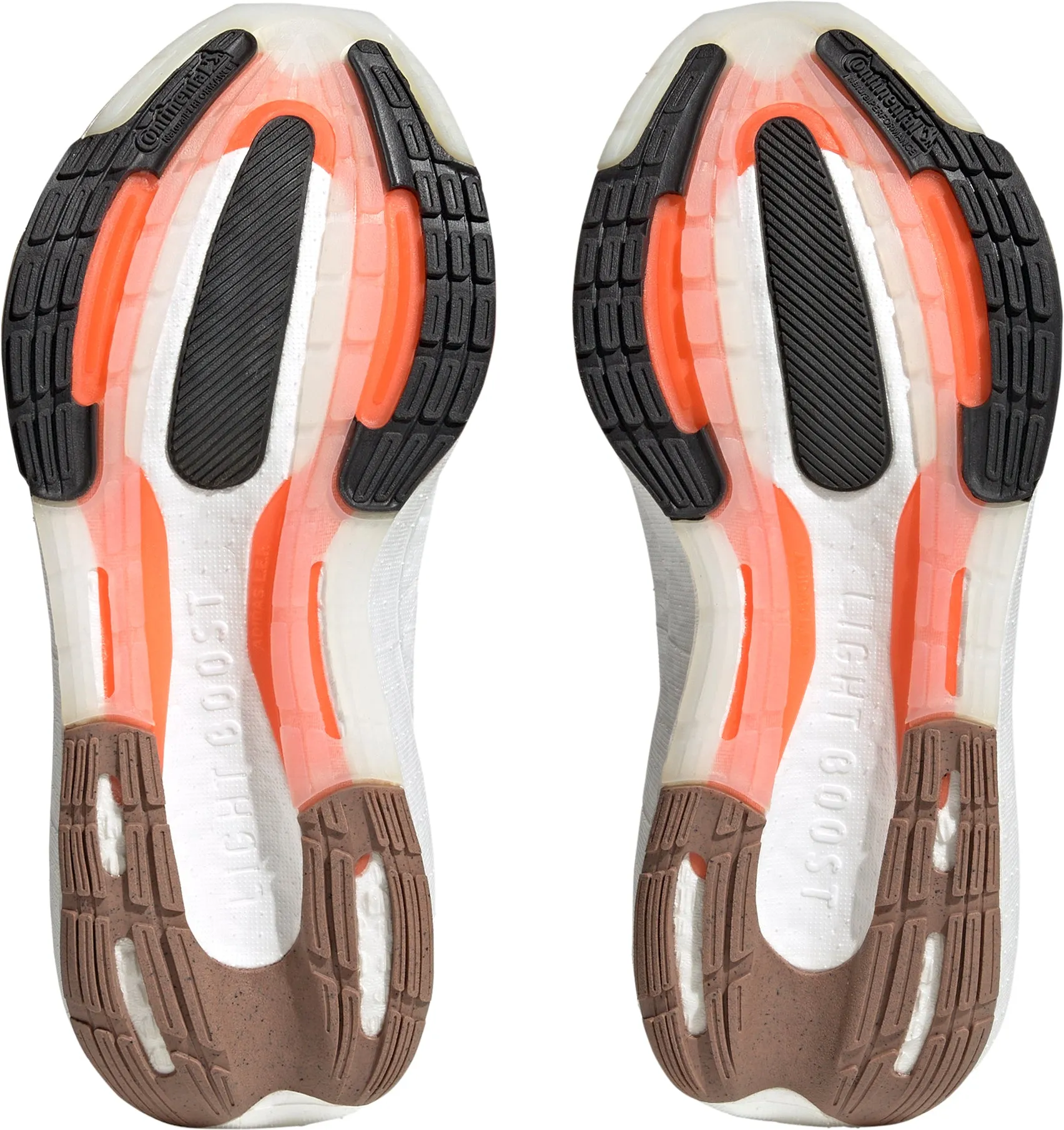 Unibody Upper Construction Contoured Footbed Geometry adidas Ultra Boost Light Womens Running Shoes - Green