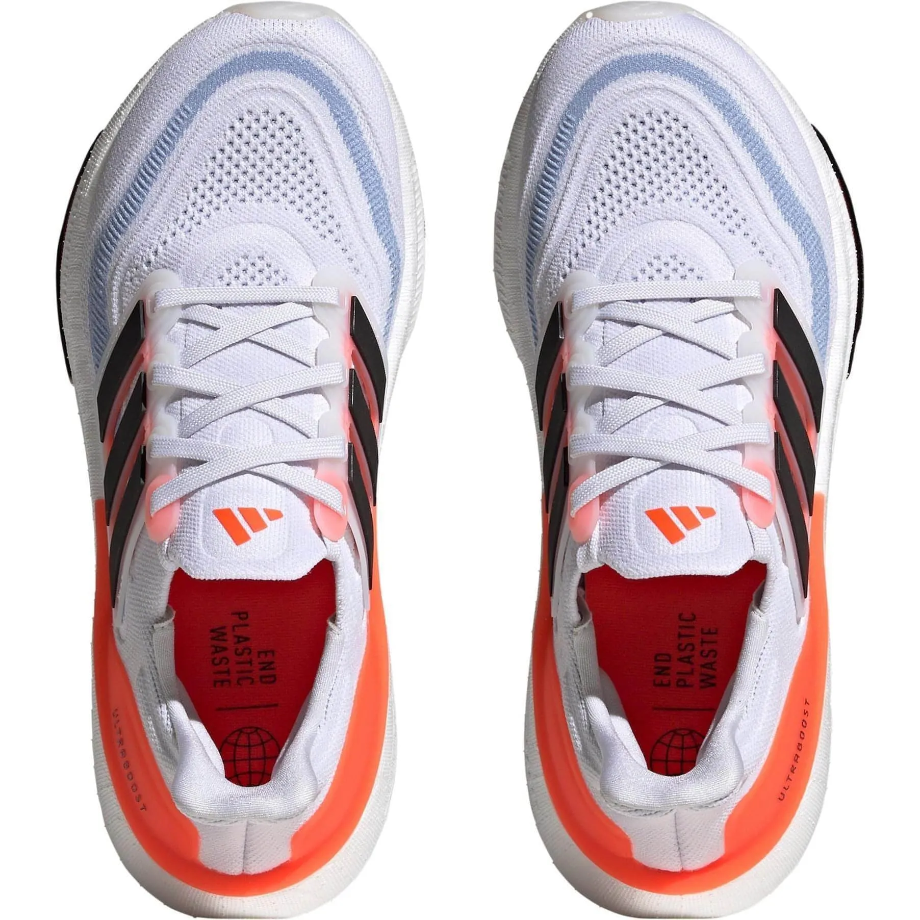 Traction Design for short - distance adidas Ultra Boost Light Womens Running Shoes - White