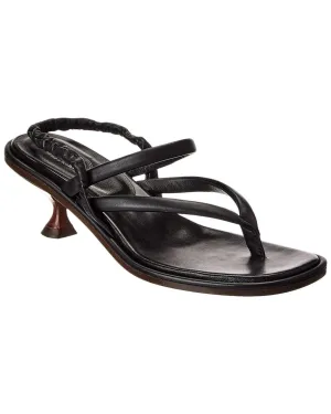 TOD??s Leather Sandal Floral Stilettos