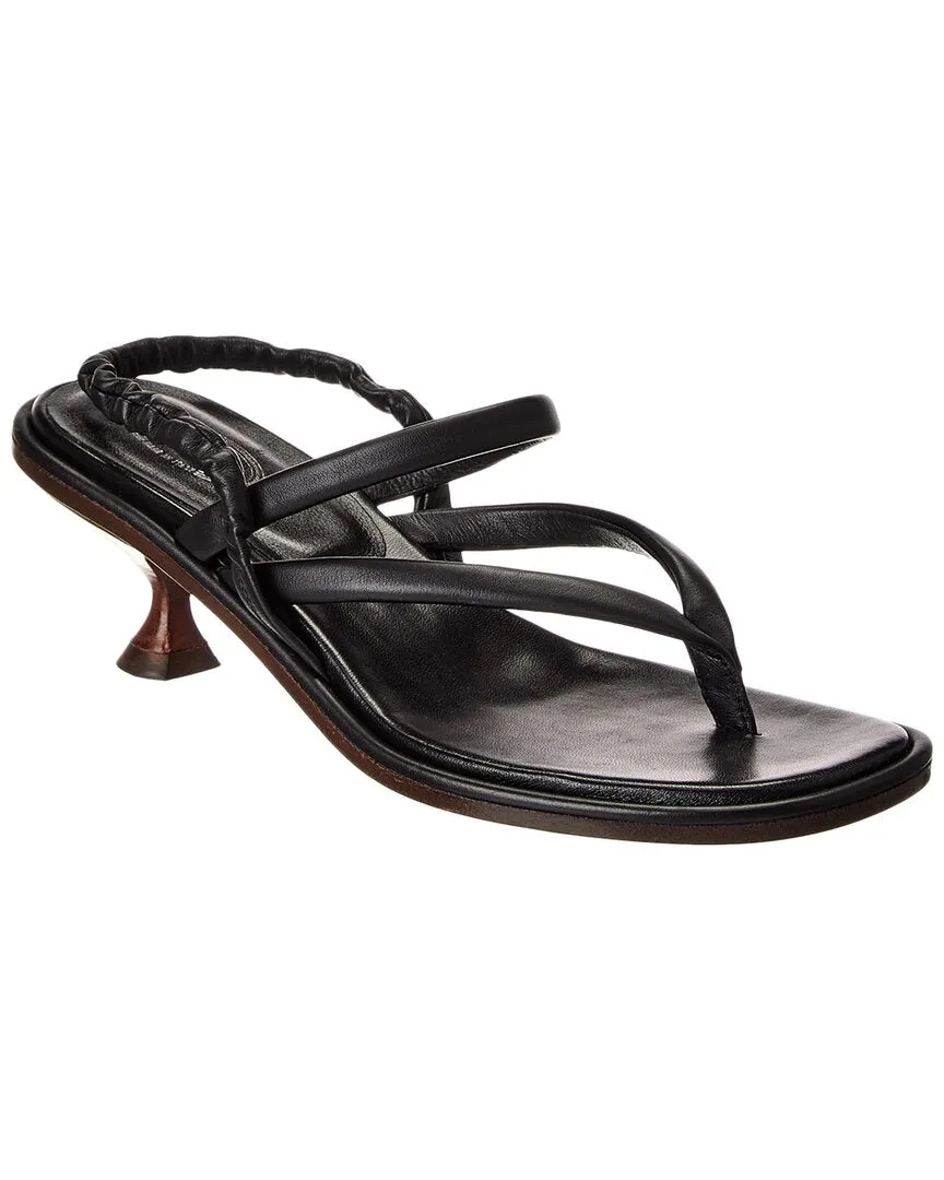 TOD??s Leather Sandal Floral Stilettos