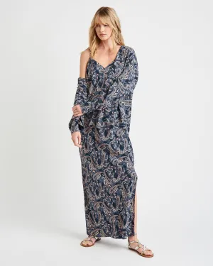 Romantic Style Alessandra Paisley Silk Dress