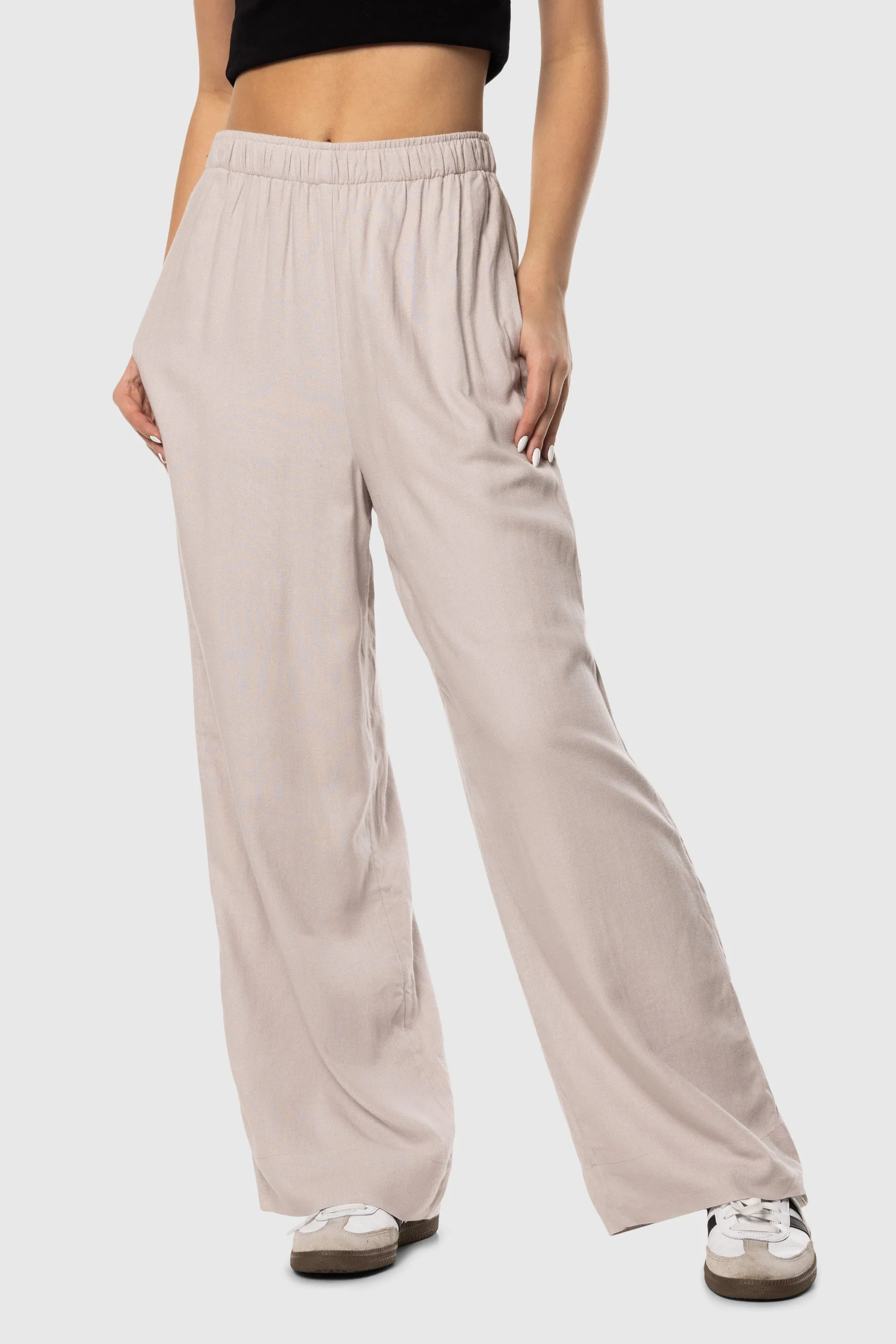 Linen Pant Casual Stretch Wear Secure Cuff Design