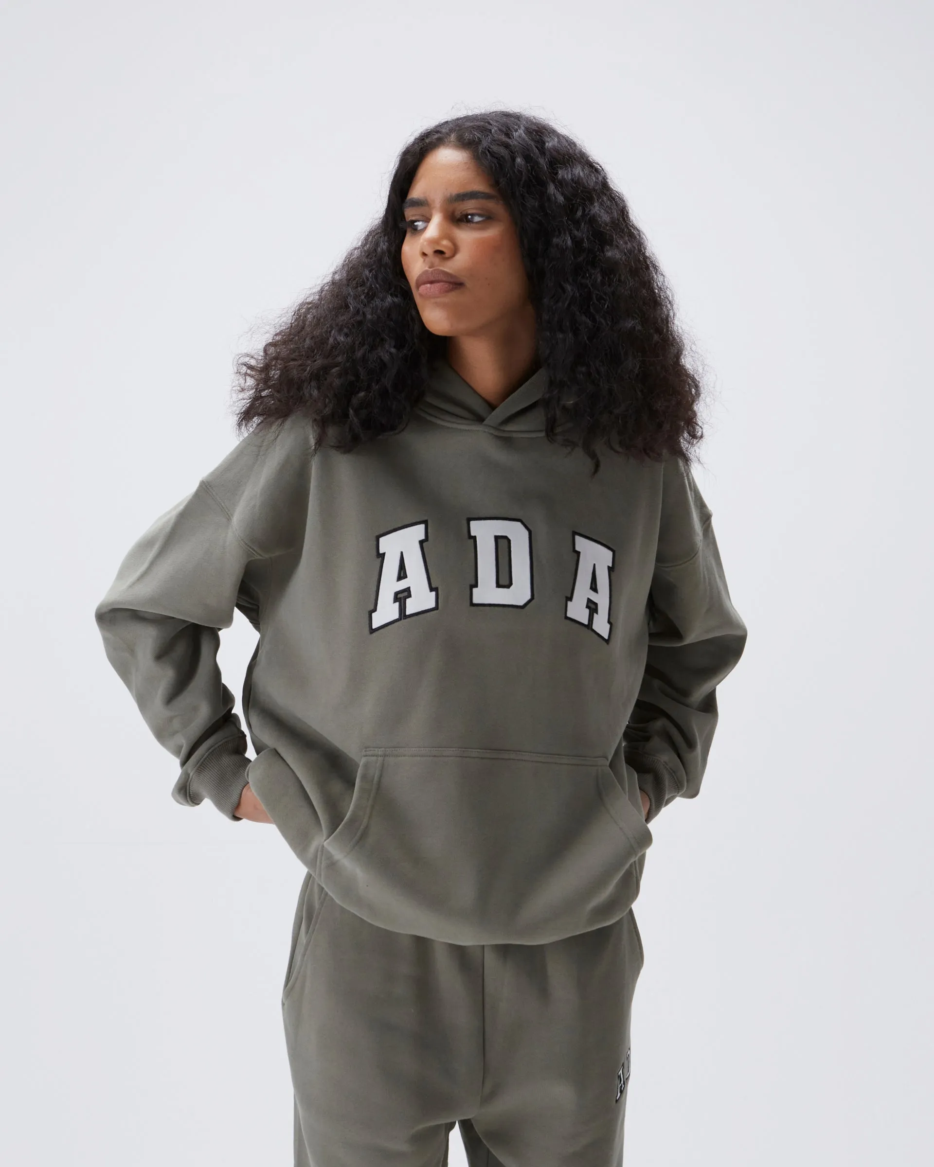 ADA Oversized Hoodie - Olive Green Sports Apparel