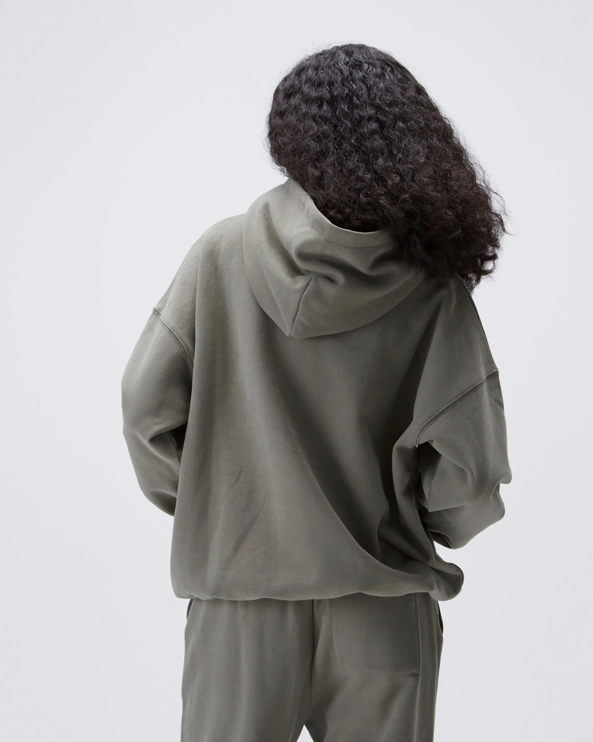 shrink-resistant Cool Comfort ADA Oversized Hoodie - Olive Green