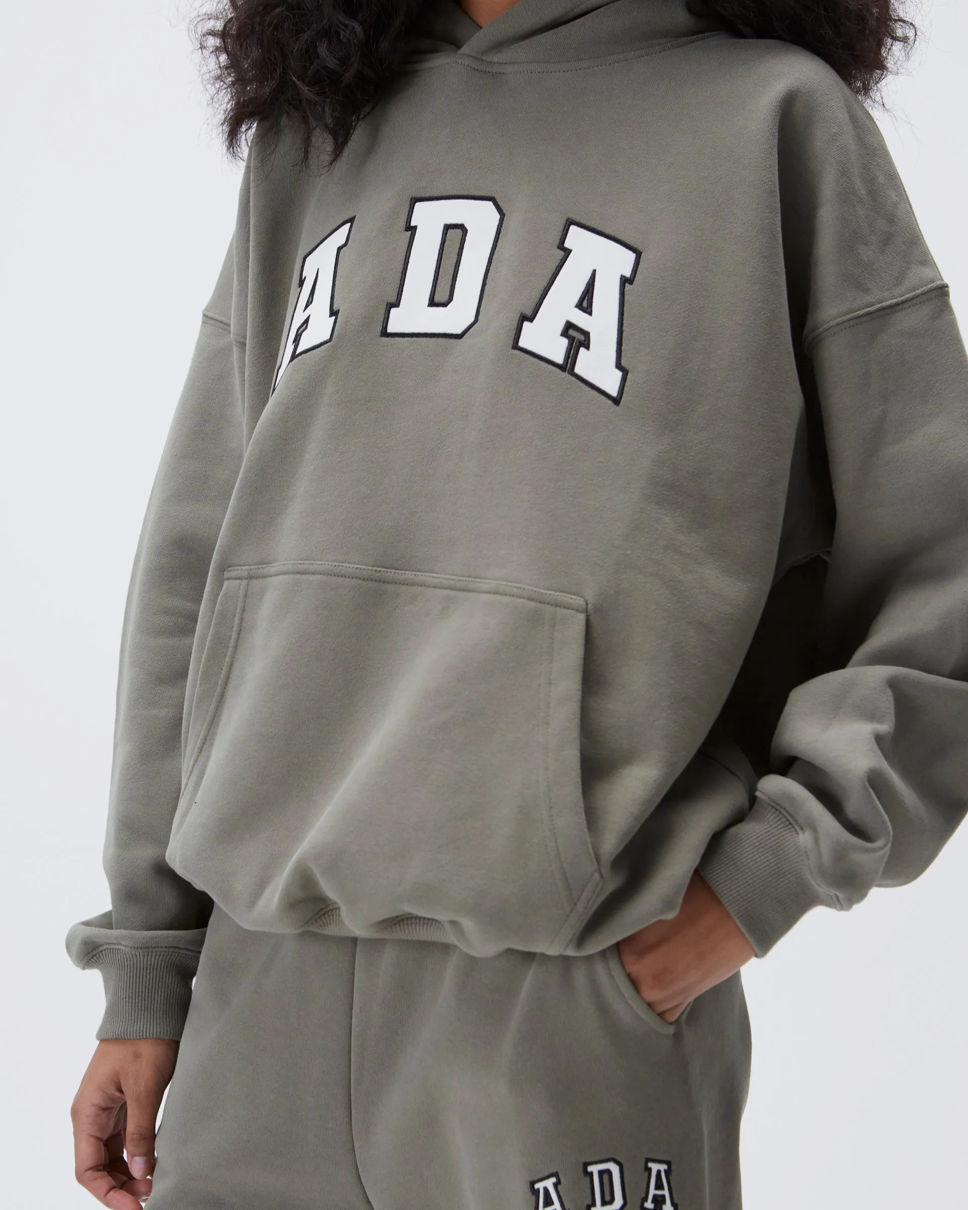 ADA Oversized Hoodie - Olive Green product custom made perfection