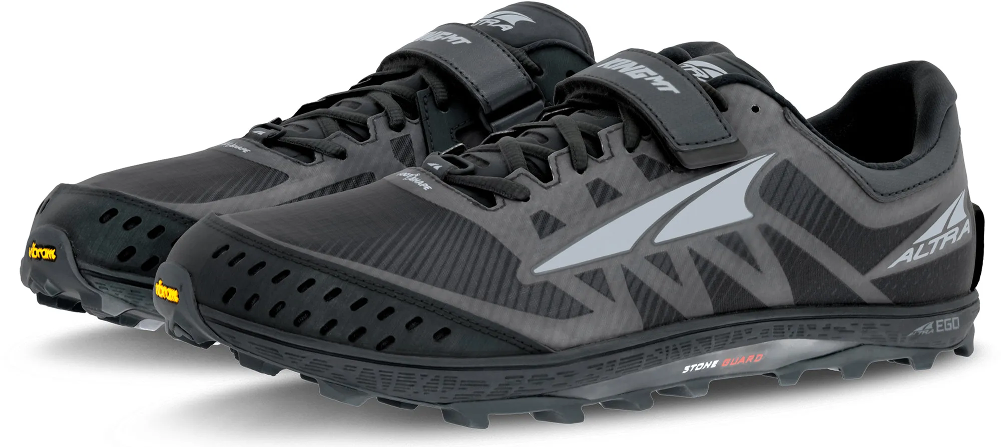 Hyperglide Movement Tech Sunny Days Altra King MT Womens Trail Running Shoes - Black