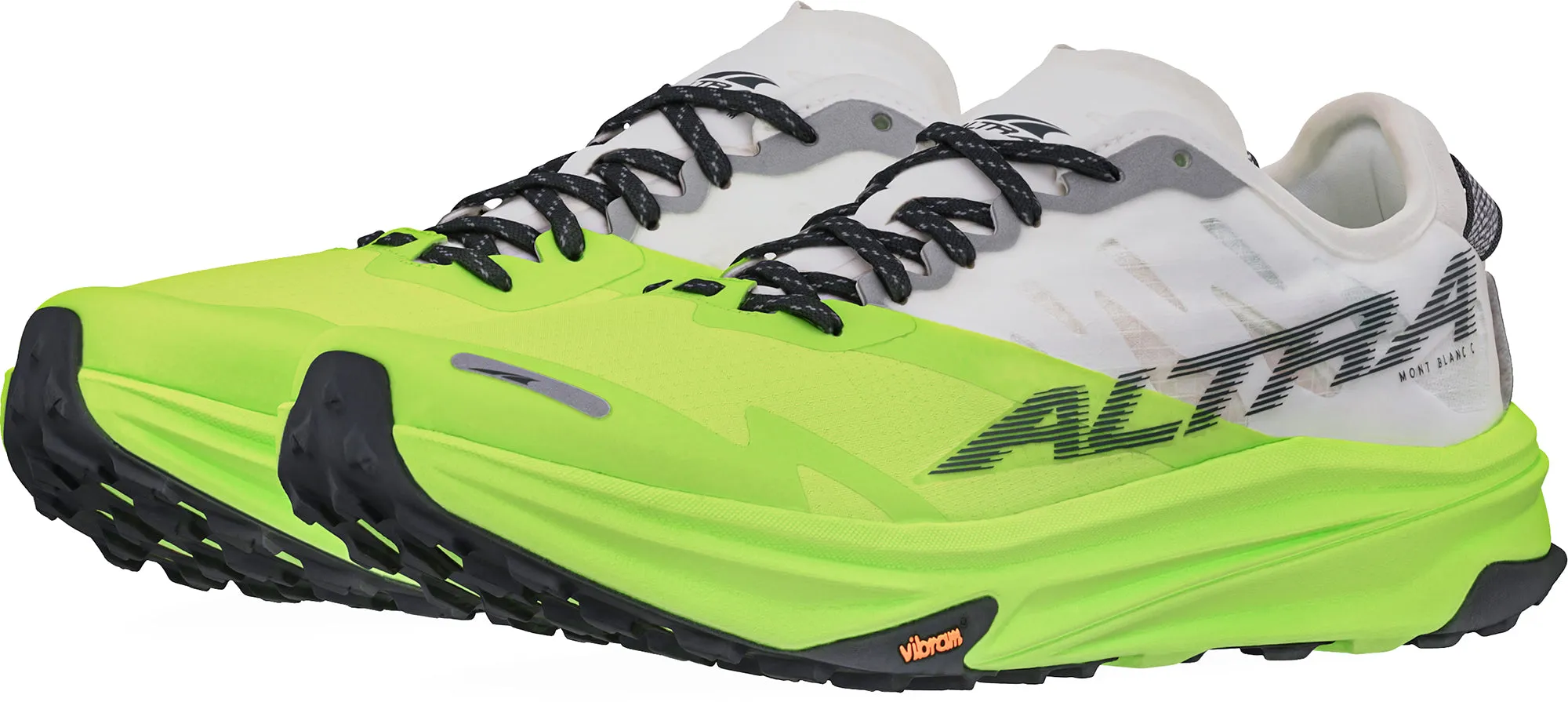 running on hills fabric running shoes Altra Mont Blanc Carbon Womens Trail Running Shoes - White