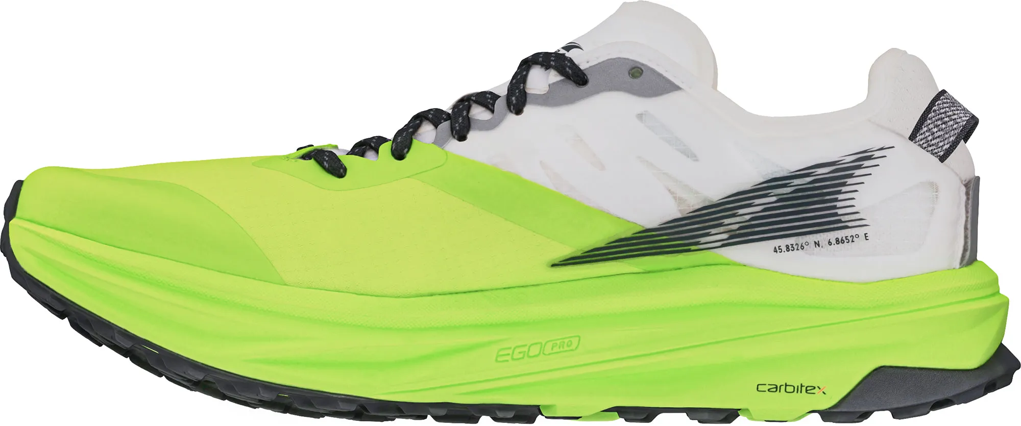 long - distance runners Altra Mont Blanc Carbon Womens Trail Running Shoes - White