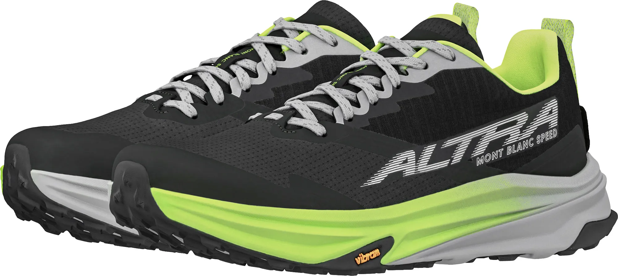 High Quality Material genuine - leather - upper shoes Altra Mont Blanc Speed Womens Running Shoes - Black