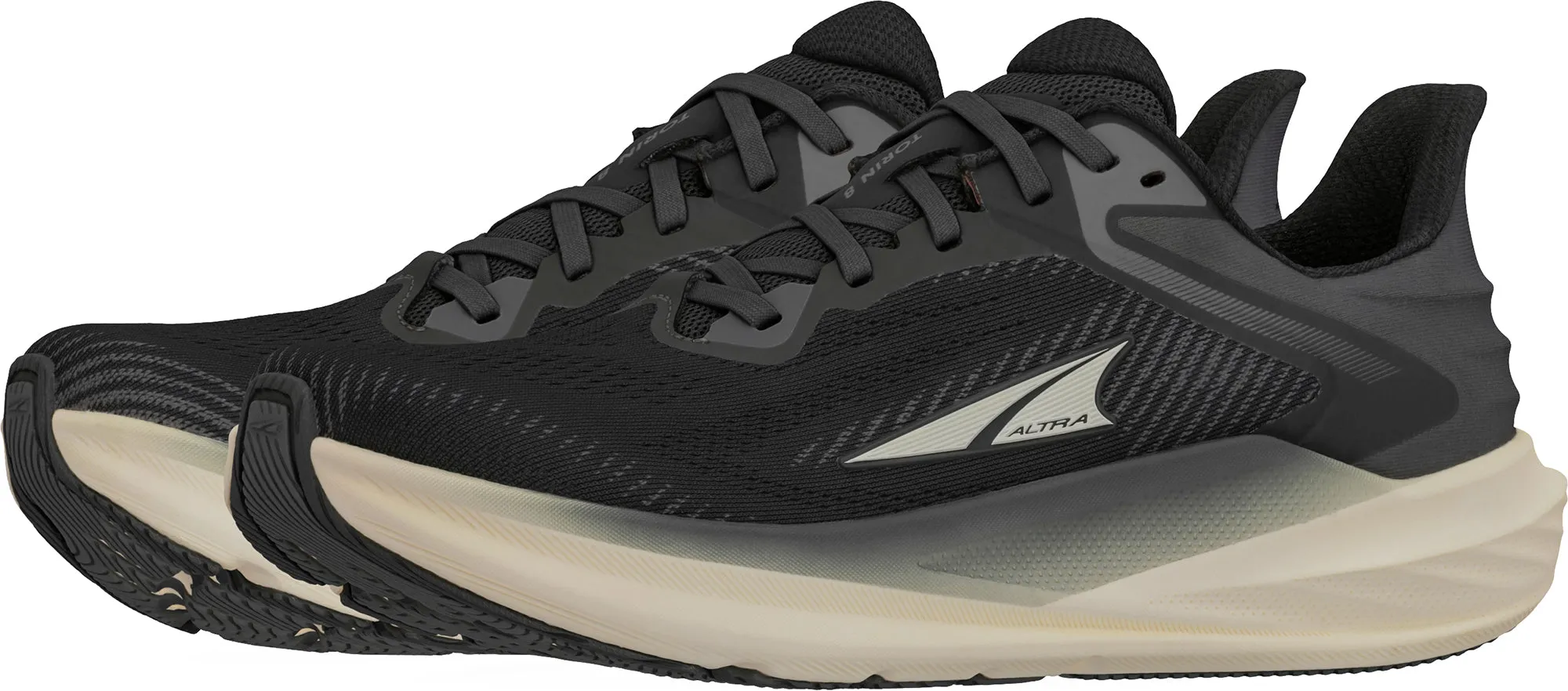 Altra Torin 8 WIDE FIT Womens Running Shoes - Black Hexagonal Tread