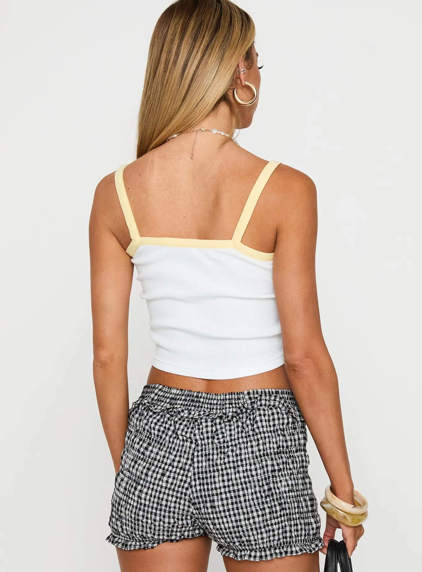 Surveillance - ready short - distance transportation Amalfi Lemons Tank Top White