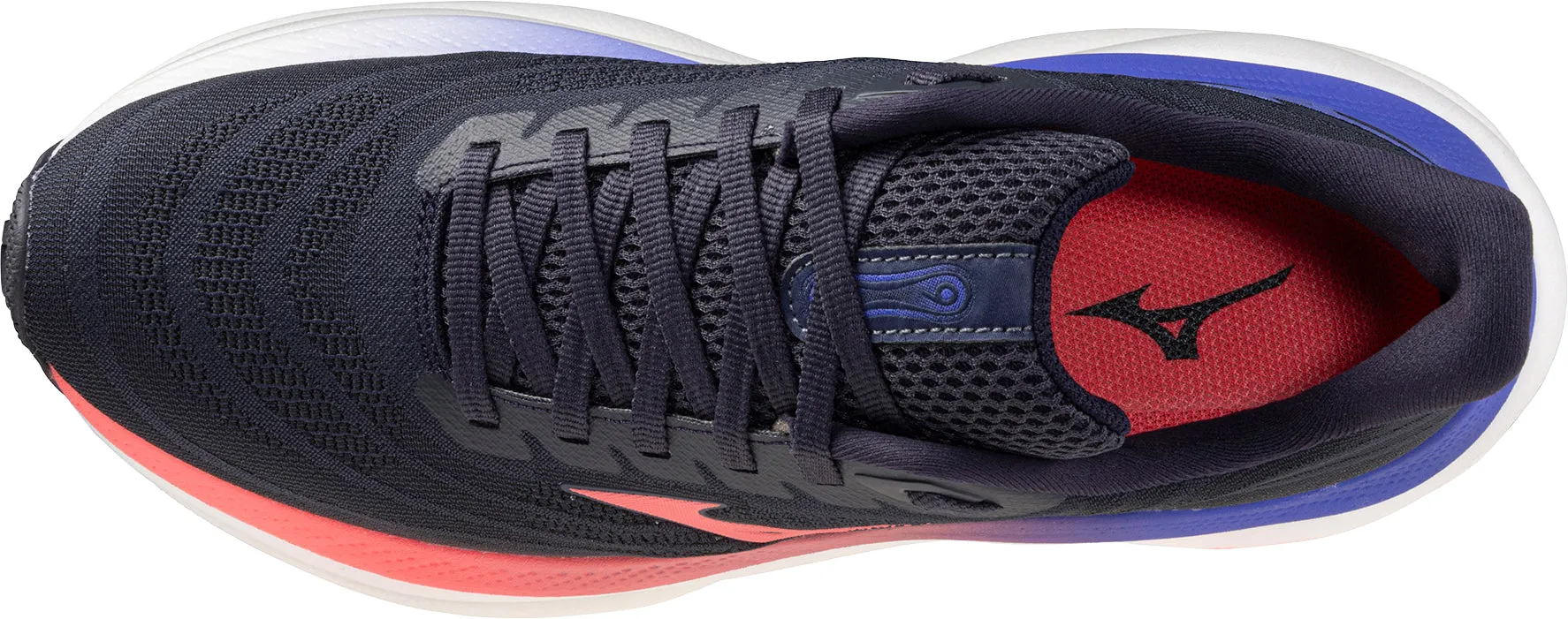 color - white Mental health Mizuno Wave Sky 9 Womens Running Shoes - Grey