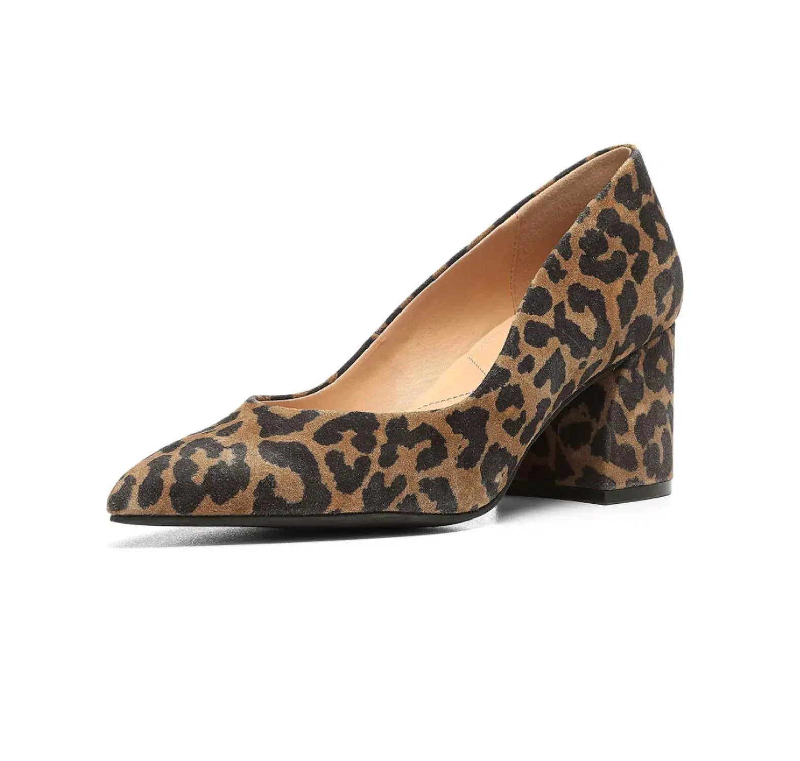 Women's Solima Pumps In Leopard Suede Smooth Finish