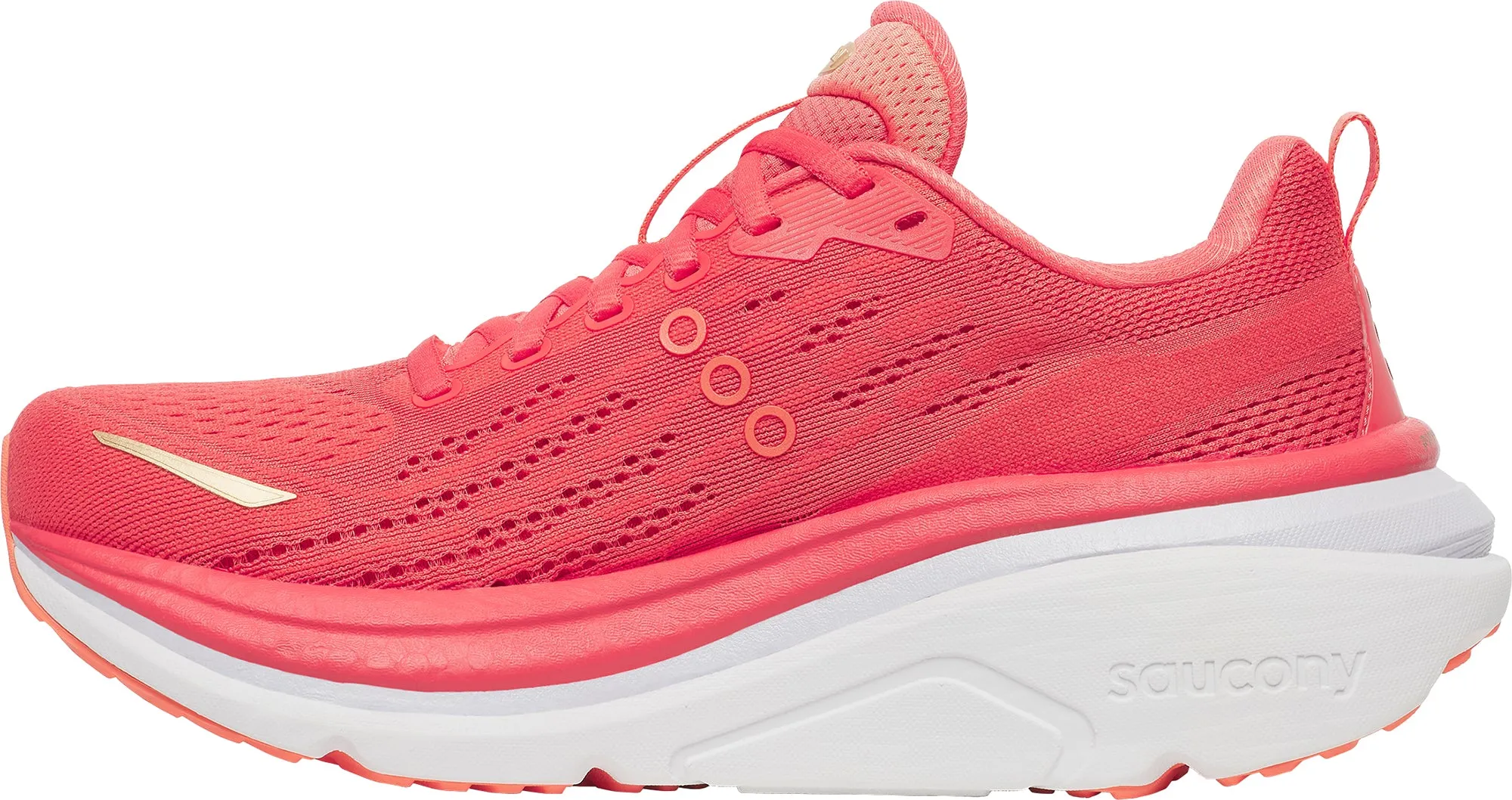 Secure Lock Saucony Hurricane 25 Womens Running Shoes - Pink