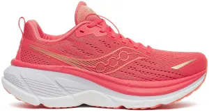 Strategic Flex Grooves Unibody Construction Saucony Hurricane 25 Womens Running Shoes - Pink