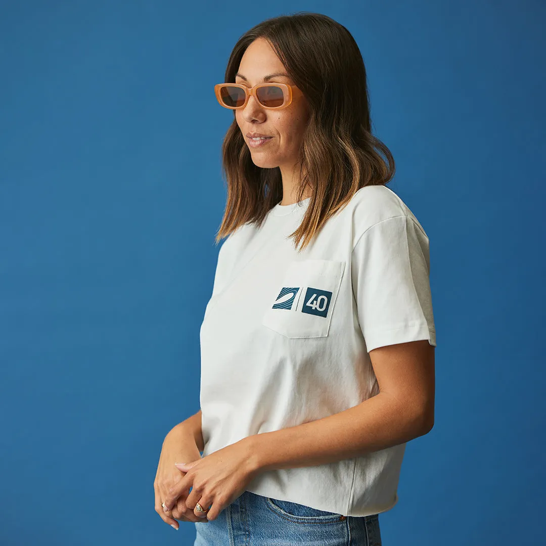 Standard Body Fit Chic Fit Anniversary Pocket Tee