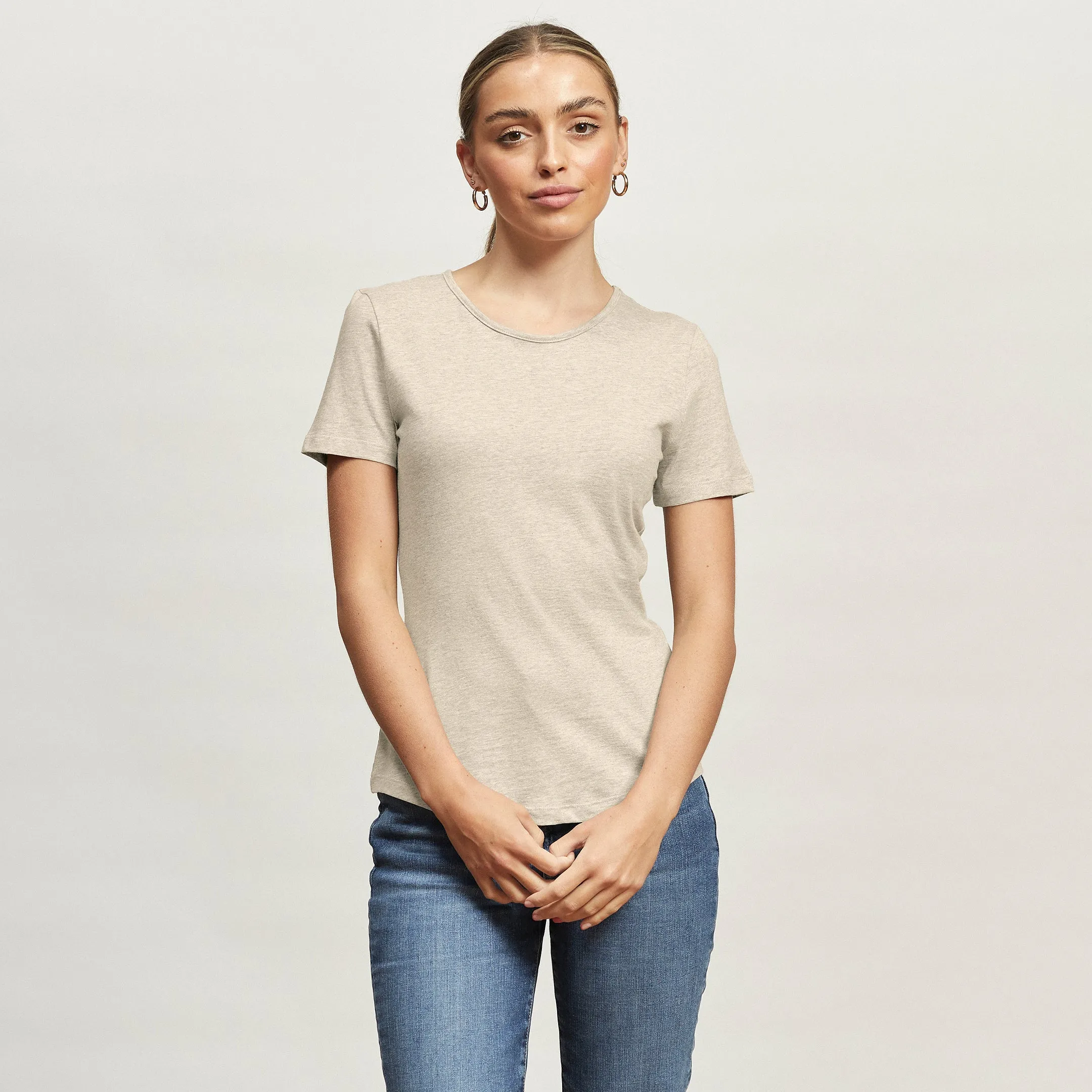 Layered Sleeve Construction Recycled Crew Tee