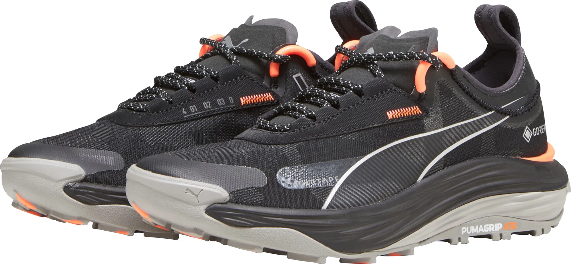 Quick Dry Upper Laser Cut Details Puma Voyage Nitro 3 GORE-TEX Womens Trail Running Shoes - Black