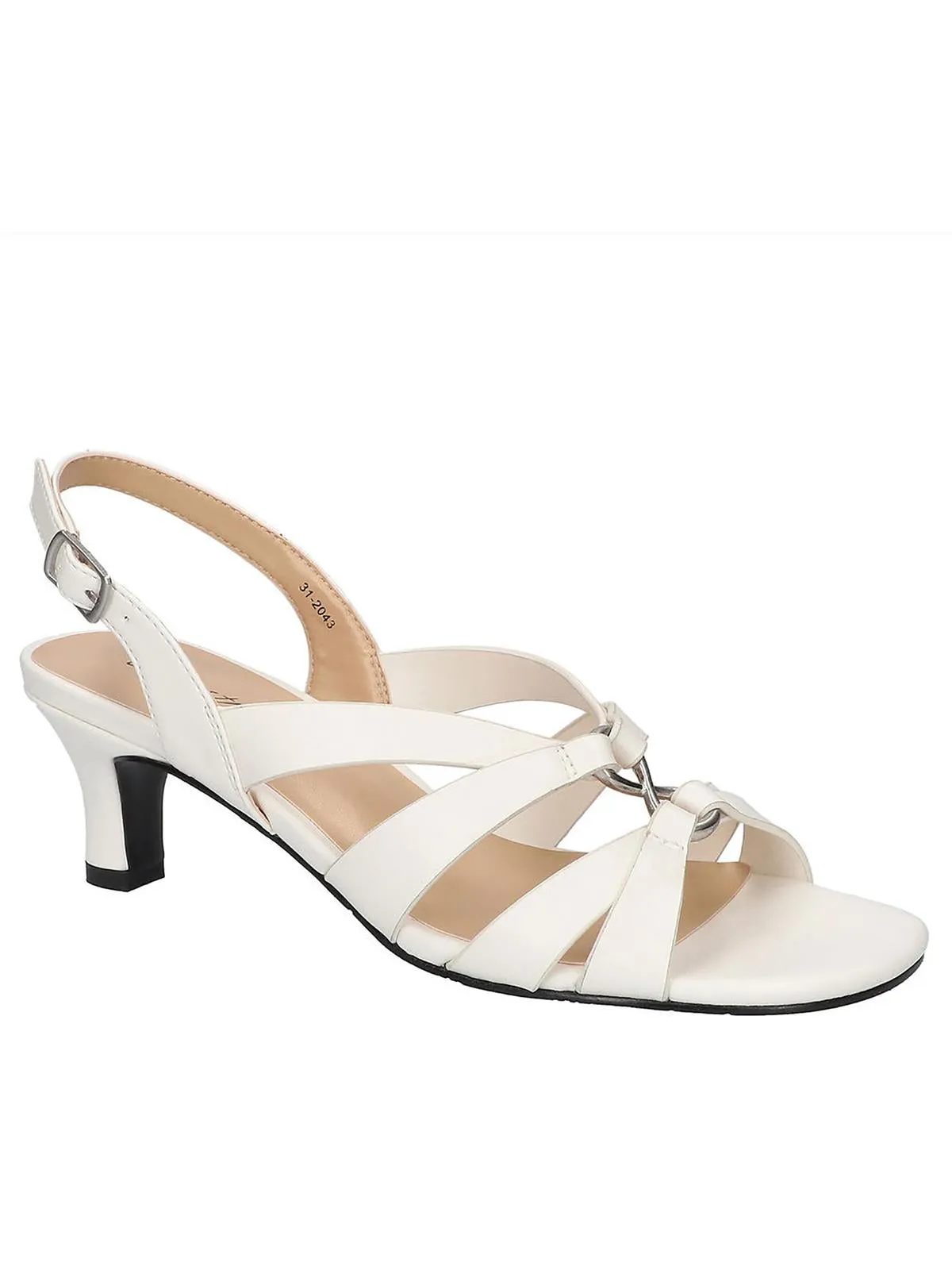 ZAZIE Womens Comfort Insole Faux Leather Kitten Heels Classic Wedding Heels