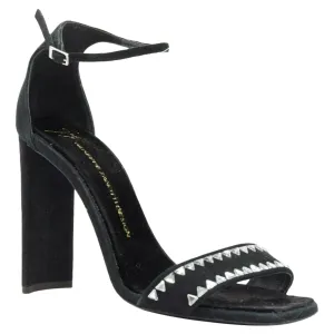 Fashionable Boots Floral Design Heels Giuseppe Zanotti geometric crystal embellished sandal