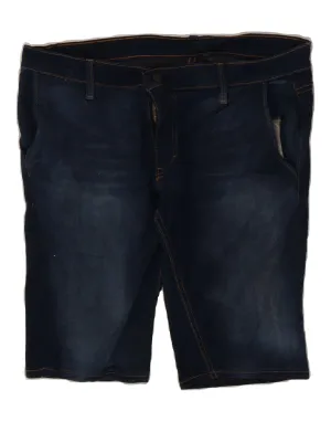 LEVI'S Womens 510 Denim Shorts W38 XL  Blue Cotton Quick Release Cuffs