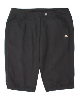 ADIDAS Womens Casual Shorts Large W34  Black Cotton Holiday Travel