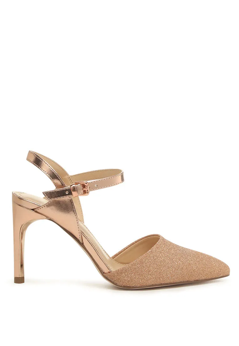 sha ankle strap slingback stiletto heel sandals Effortless Style Comfortable Padding