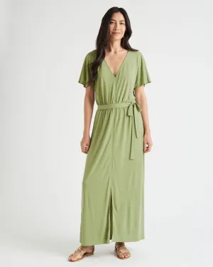 Arlo Sandwash Jersey Maxi Dress Form Flow Trendy Fit