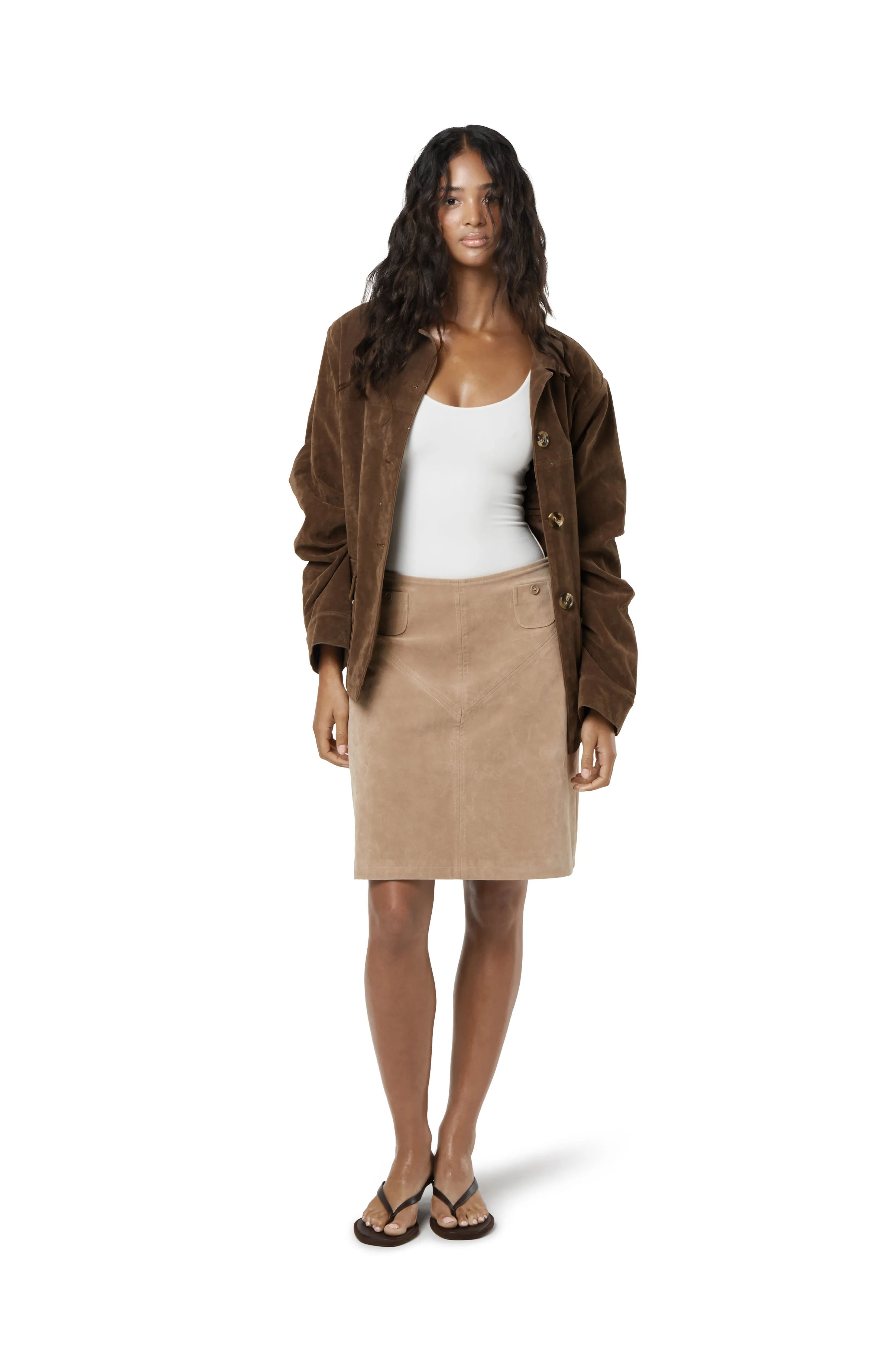 Jackson Faux Suede Blazer Ultra Lightweight Design