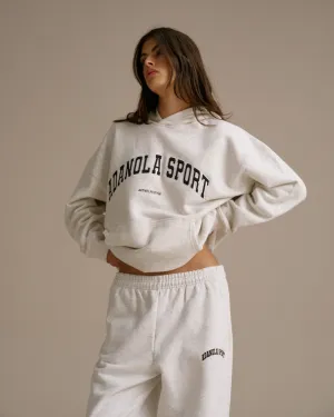 AS Oversized Hoodie - Light Grey Melange Essential Bold Snuggly Fit