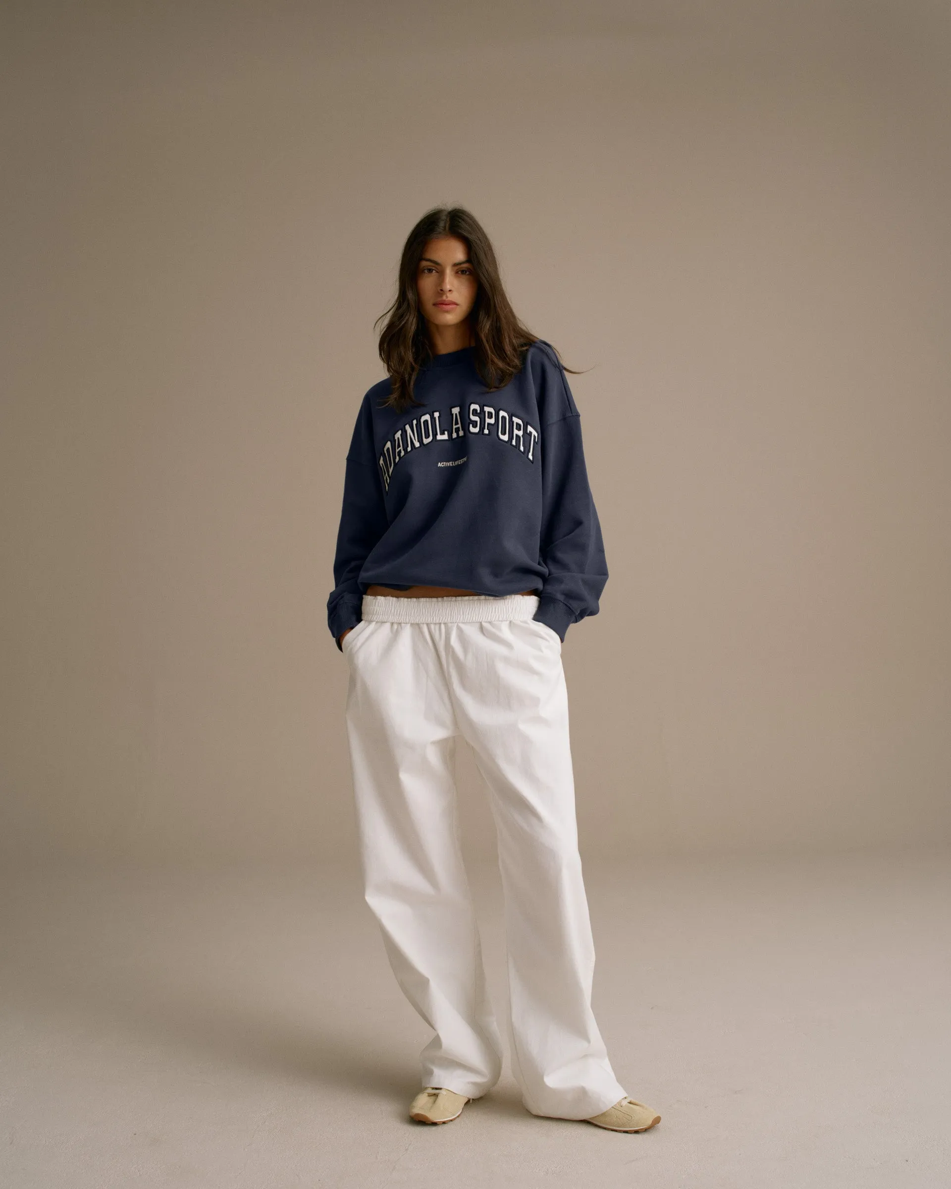 AS Oversized Sweatshirt - Midnight Blue marbled