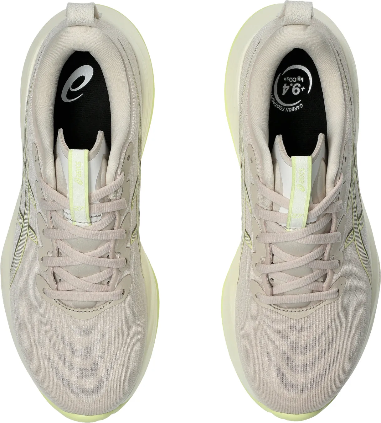 Asics Gel Cumulus 27 Womens Running Shoes - Beige traction - control - functionality shoes Comfortable Heel Cup