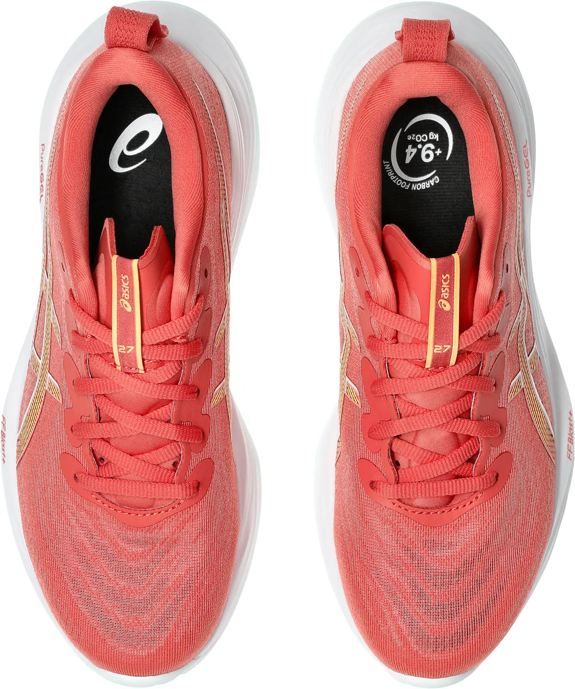 Strategic Support Webbing Asics Gel Cumulus 27 Womens Running Shoes - Pink