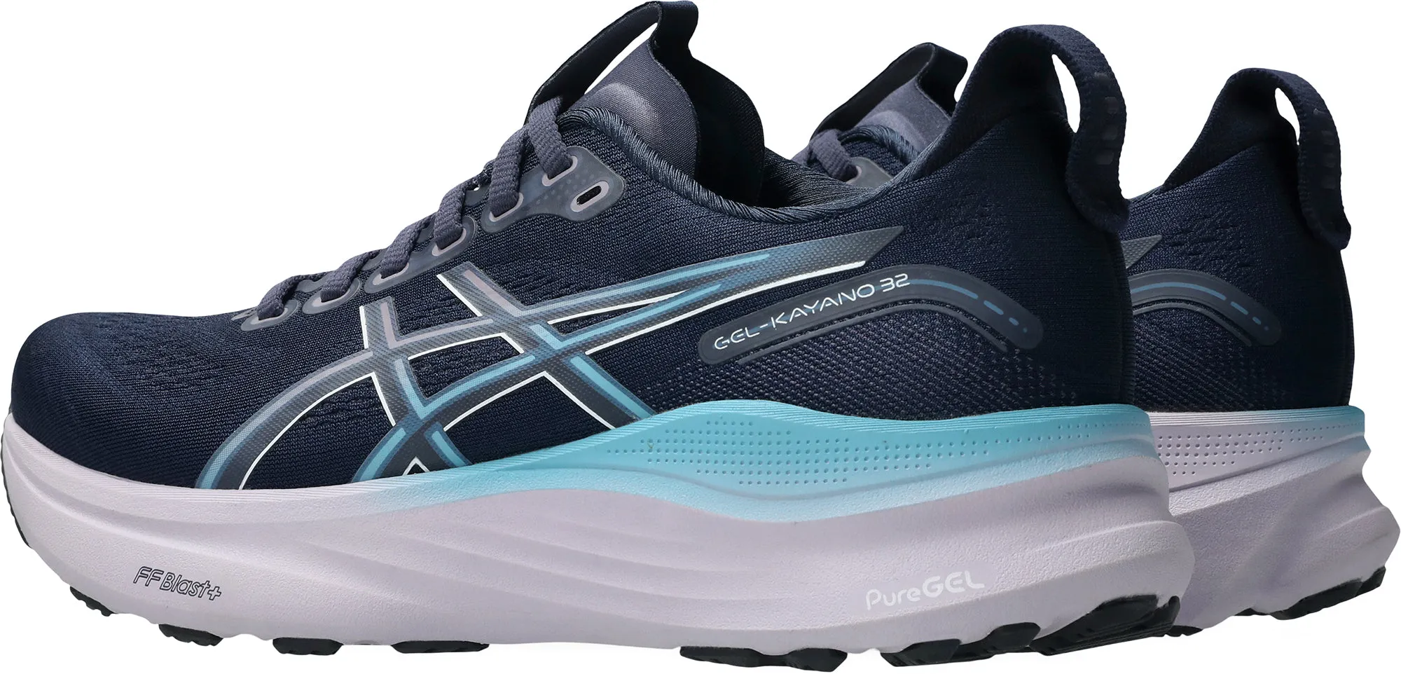 Asics Gel Kayano 32 Womens Running Shoes - Blue Variable Density Layering