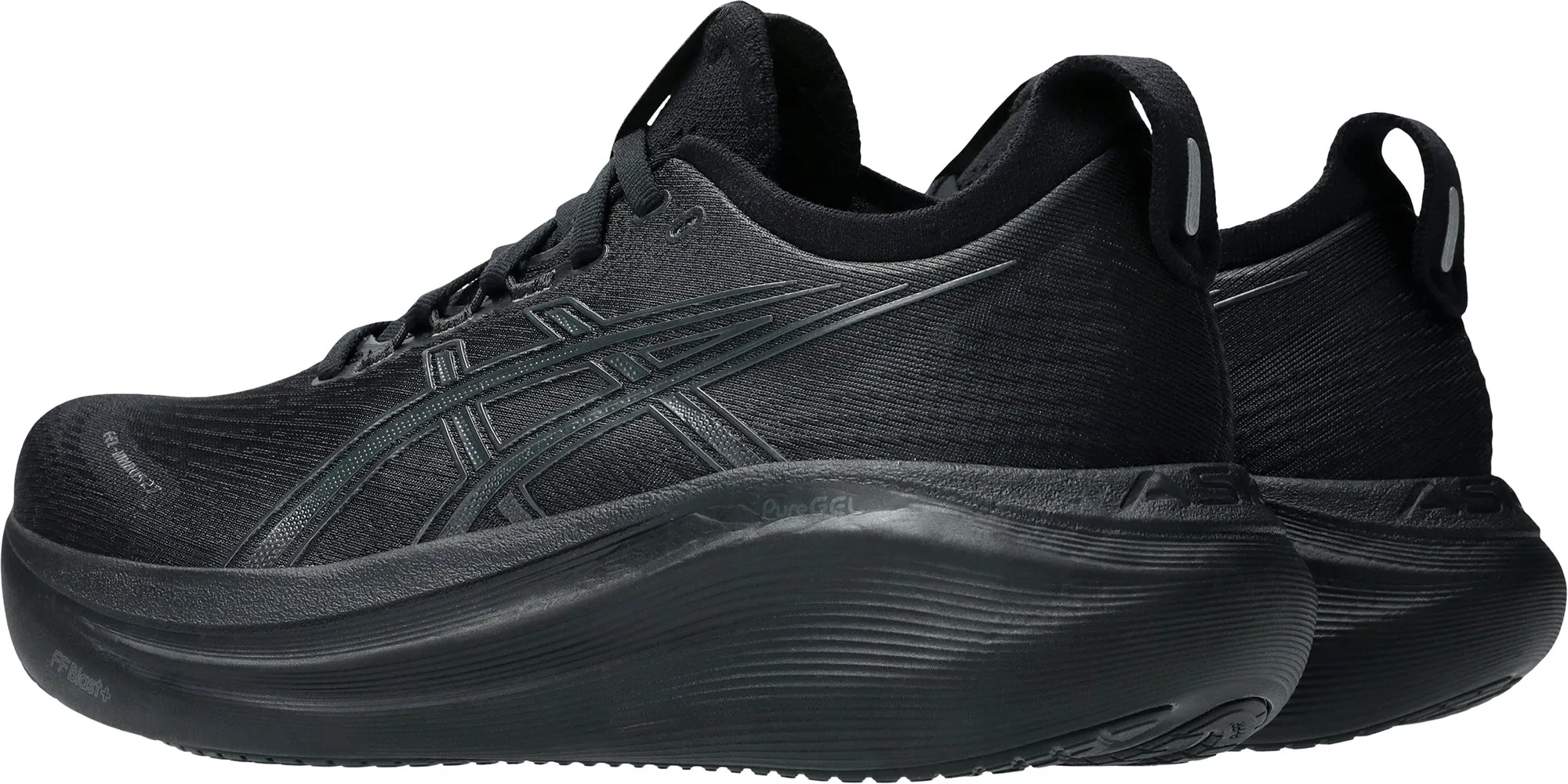 Asics Gel Nimbus 27 Womens Running Shoes - Black Bounce Back Technology