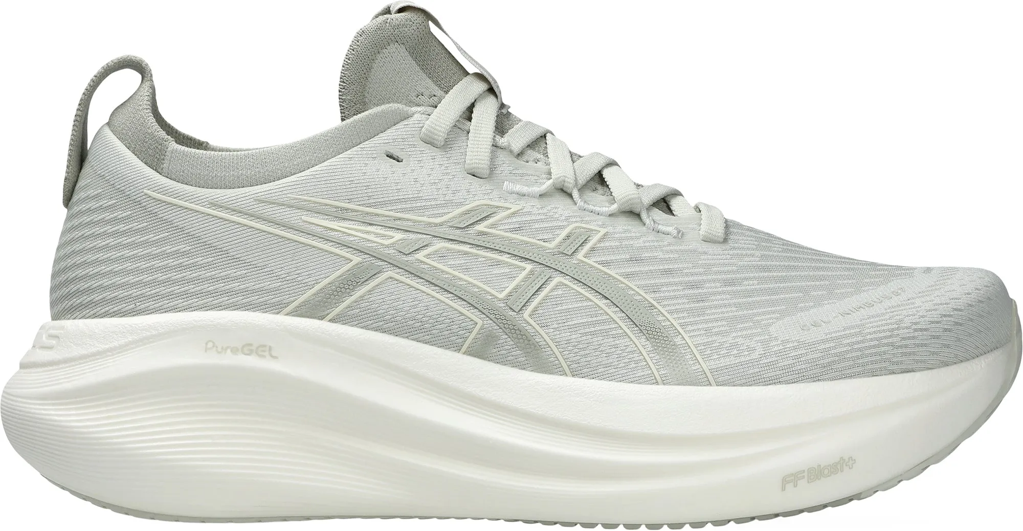 urban running shoes Low Maintenance Asics Gel Nimbus 27 Womens Running Shoes - Grey