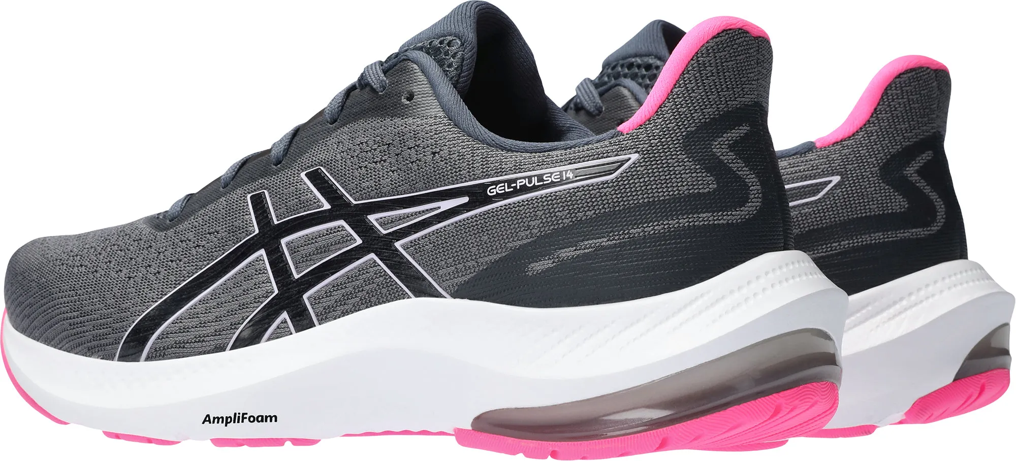 half - marathon Adjustable Feature Asics Gel Pulse 14 Womens Running Shoes - Grey