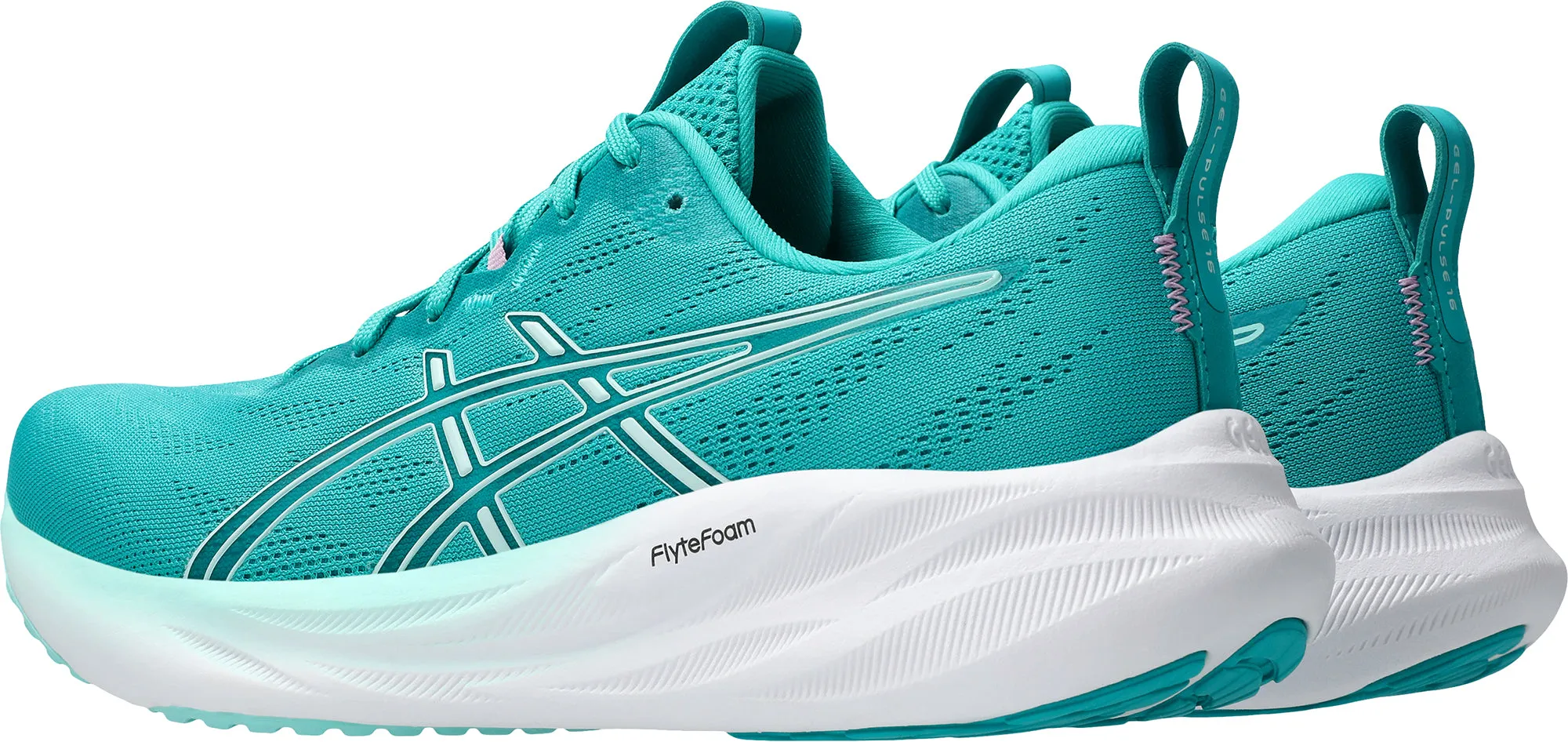Minimal Drop Profile anniversary - themed running gear Asics Gel Pulse 16 Womens Running Shoes - Green