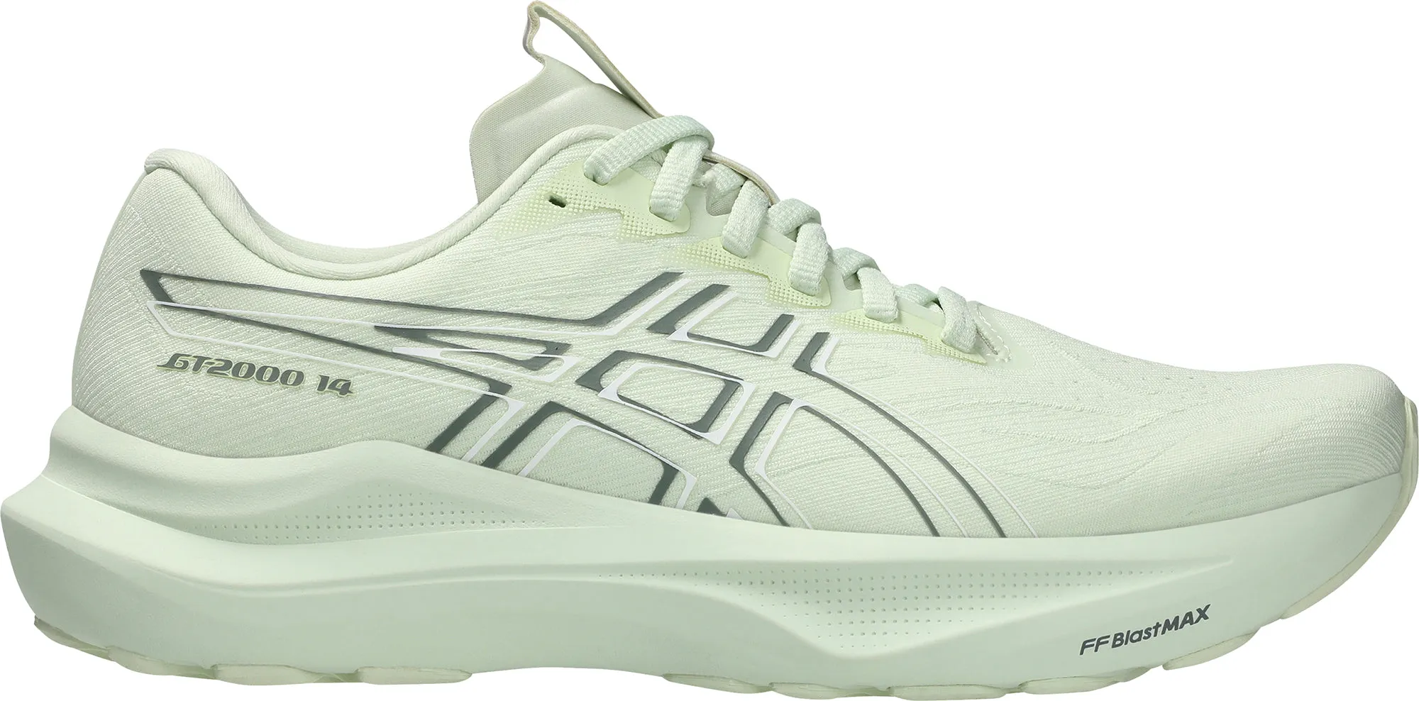 running at night Asics GT 2000 14 Womens Running Shoes - Green