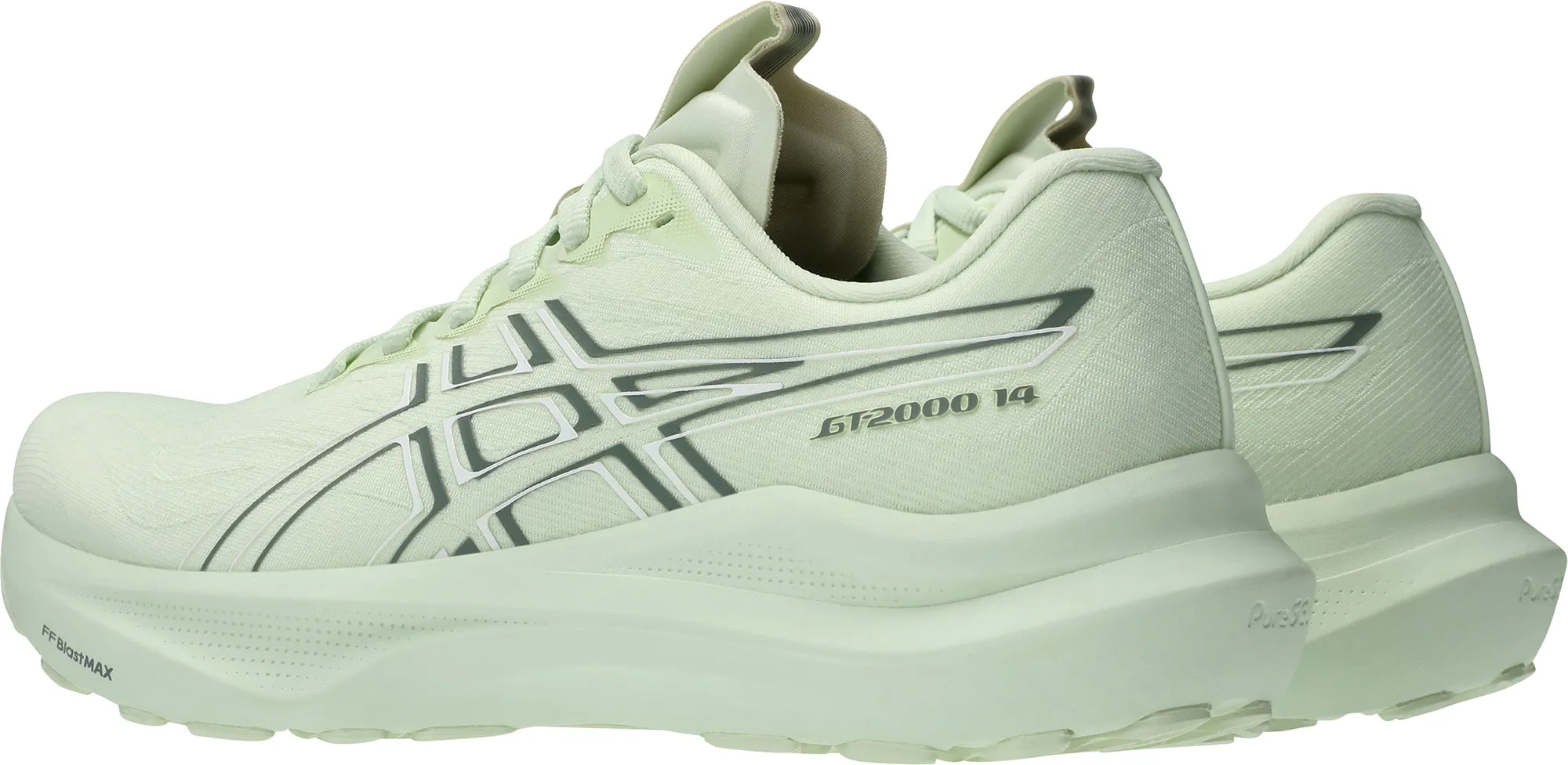 Asics GT 2000 14 Womens Running Shoes - Green all - terrain - feature shoes