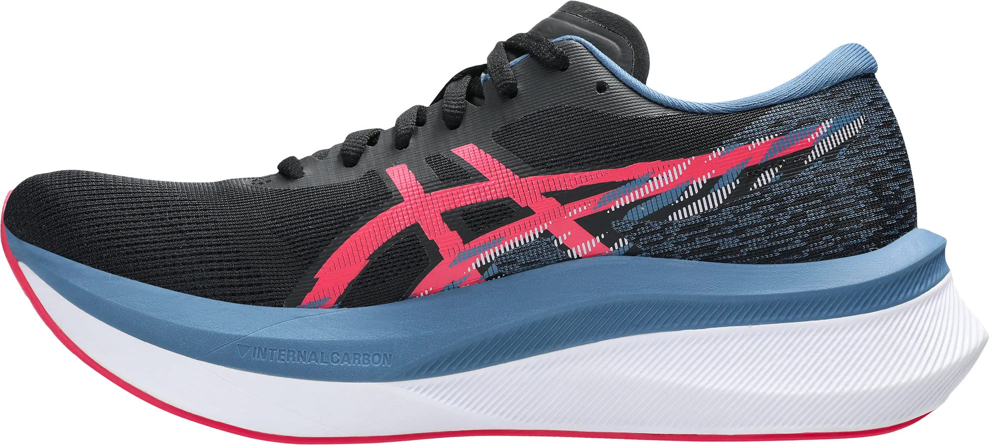 running in summer Natural Foot Motion Asics Magic Speed 4 Womens Running Shoes - Black