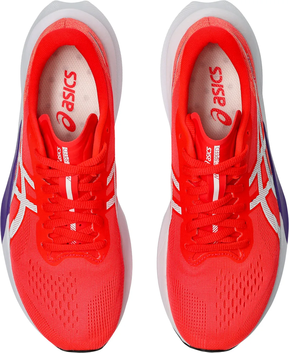 Porous Mesh Ventilation Asics Magic Speed 4 Womens Running Shoes - Red